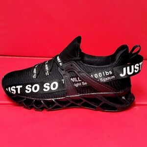 Just So So Black Blade Fashion Sneakers size EU 41/Men's 8 /Women's 9.5